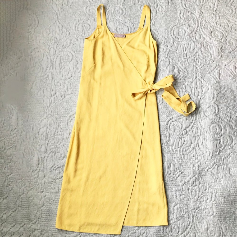 Everlane Japanese GoWeave Tank Wrap Dress